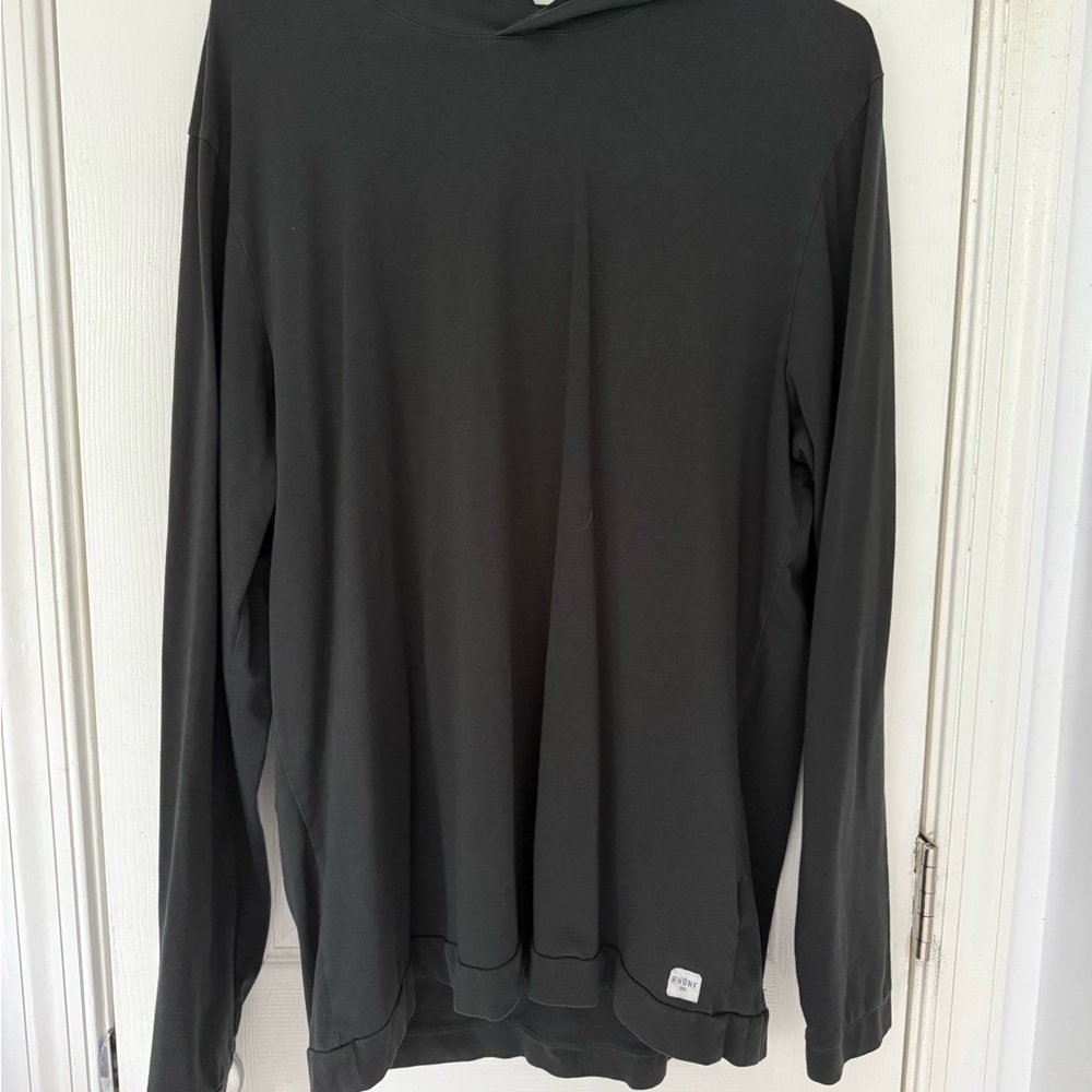 Men's Rhone Black Lightweight Hoodie